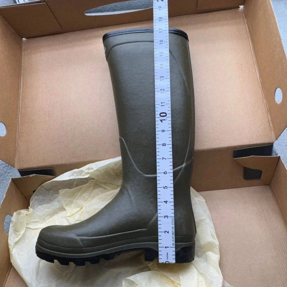 Le Chameau Boots Country Cross Jersey Mens 10 Green Waterproof Rubber Wellington